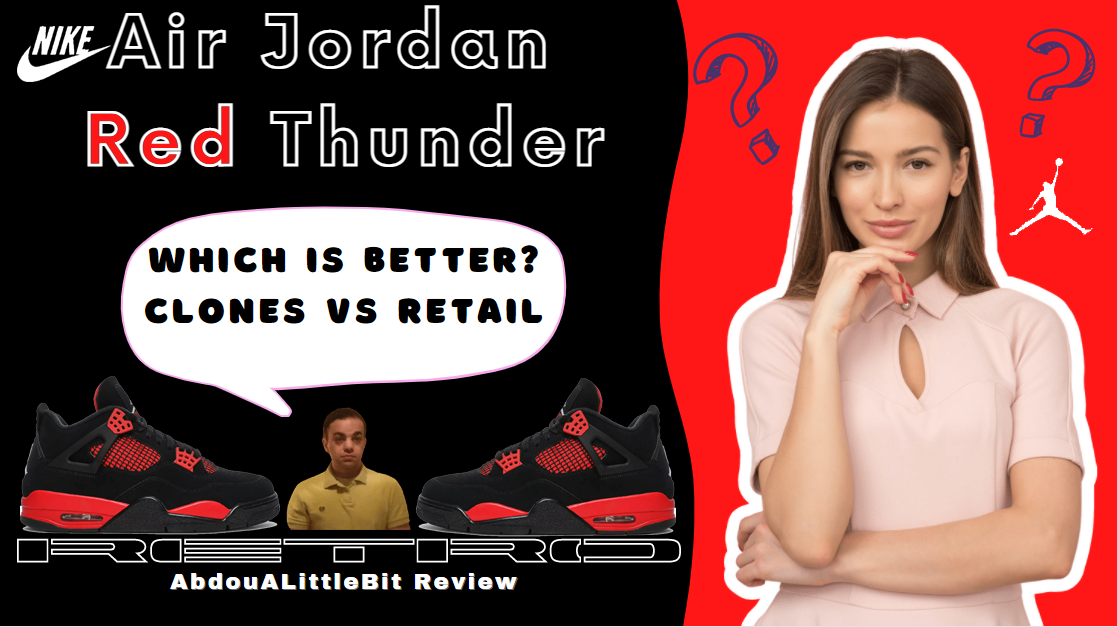 2022 Nike Air Jordan Thunder Red Retro Clones Are Better Than Retail Authentic Versions